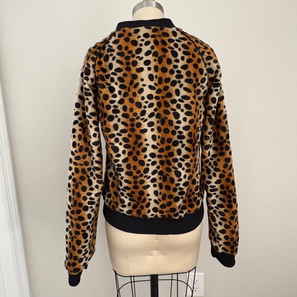 Reversible Black and Animal Print Women's Jacket Size Small - Picture 6 of 9